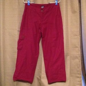 Deep red Patagonia Capri pants